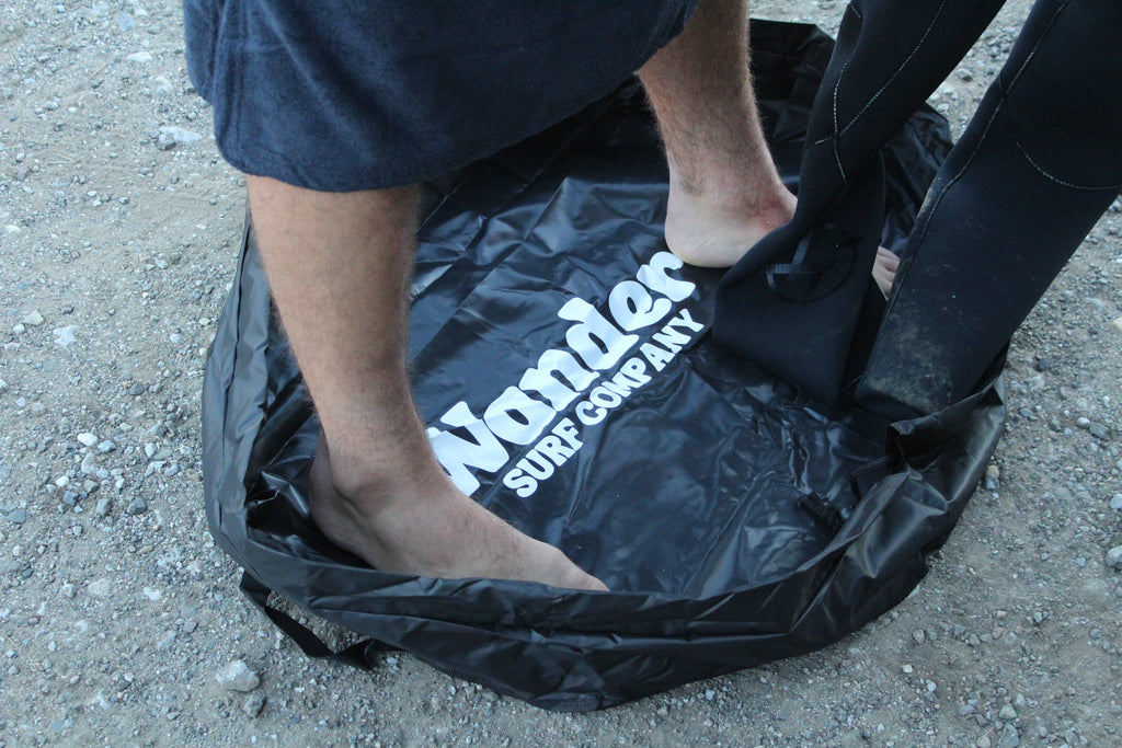 DryChange Mat and Wetsuit Bag -Black